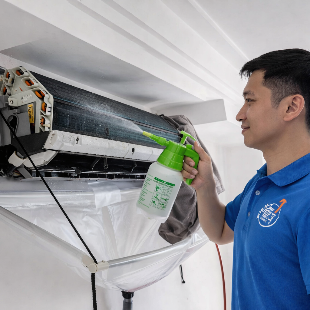 Aircond cleaning showcase